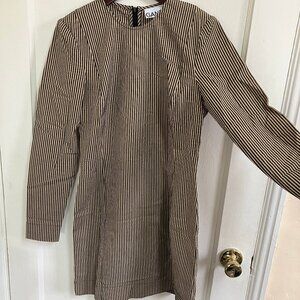 Ganni Stretchable Seersucker Mini Dress